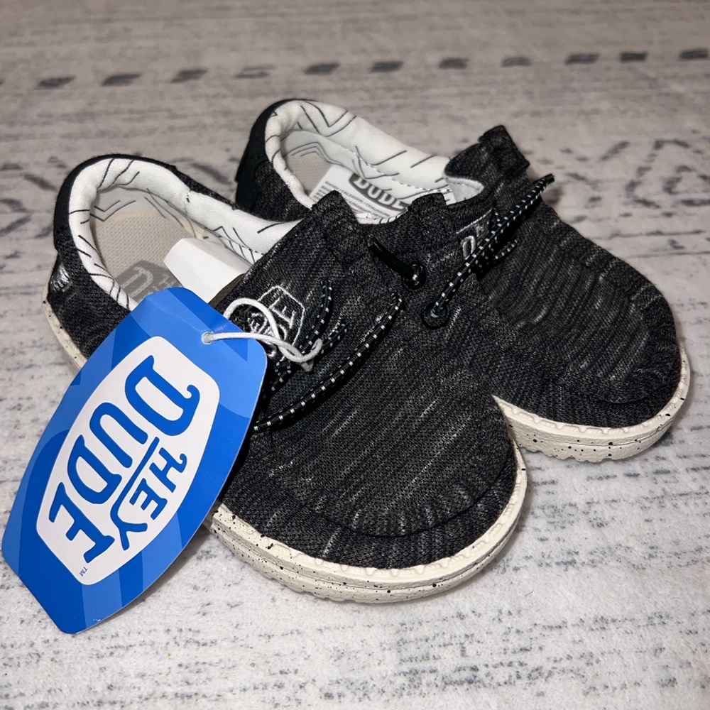 Hey Dude Black Kids Shoes
